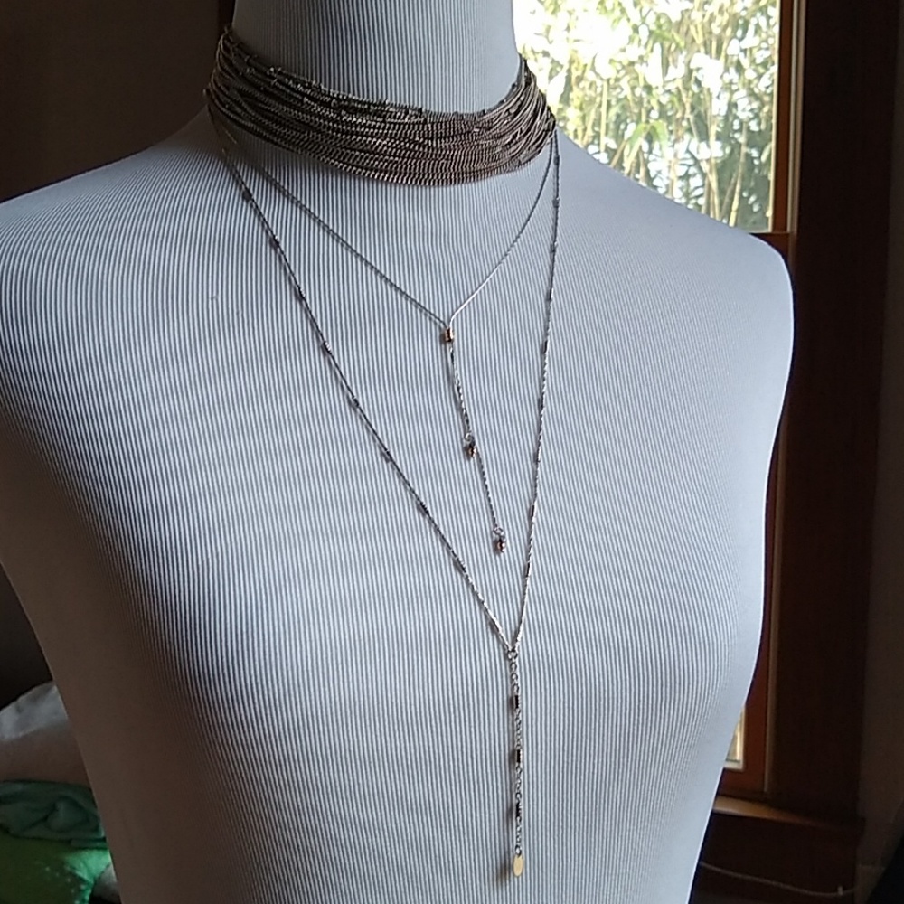 Free People multi row layered necklace